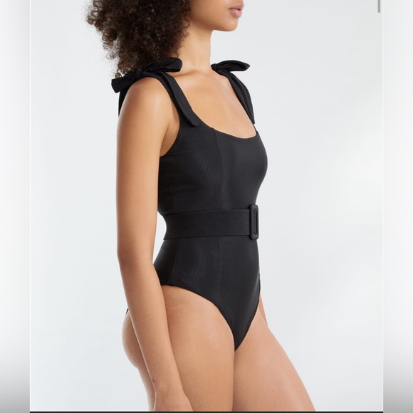 BEACH RIOT | Sydney Solid Belted One-Piece in Black Sz. S - Picture 4 of 12